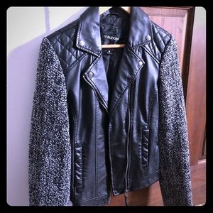 Faux Leather Moro Jacket